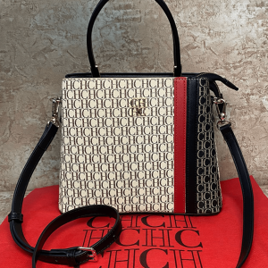 Bolsos Carolina Herrera Mediano blanco con negro